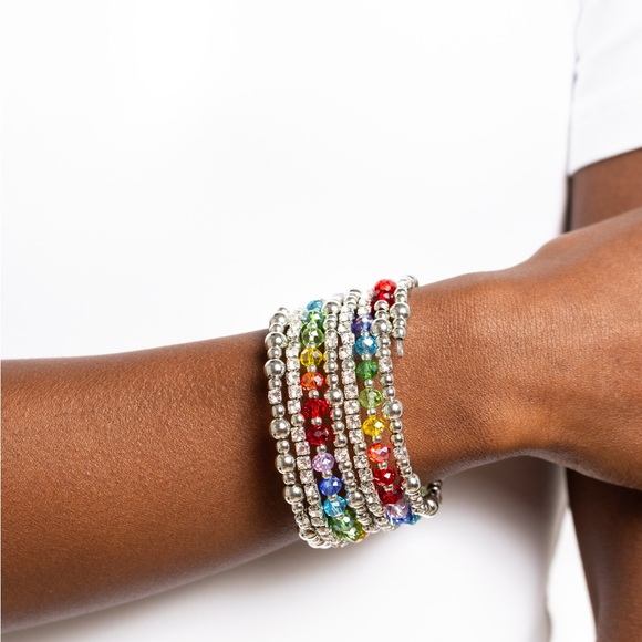 Multicolor Beaded Bracelet - Picture 2 of 2